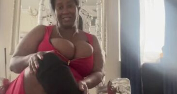 Madam Caramel Onlyfans Showing Off My New Boots Its To Hot For Them But I Will Still Wear Them For You My Boot Boi Bootwor